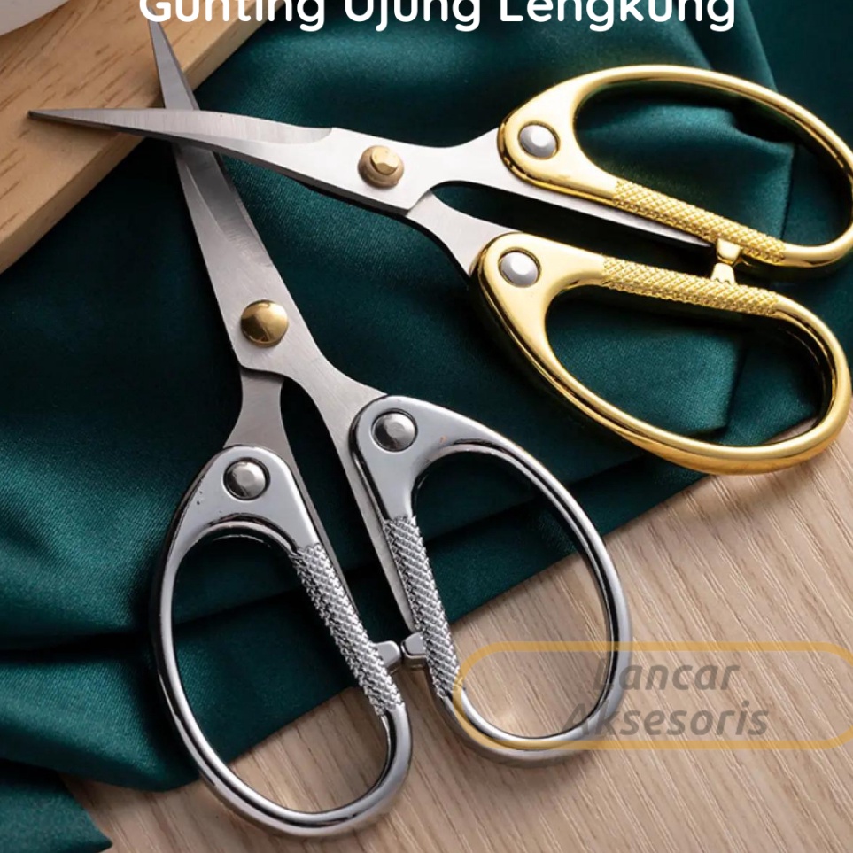 

Gunting Tajam Ujung Lengkung High Quality Serbaguna Multifungsi Gunting Aplikasi Bordir Stainless Steel Scissors Gunting Melengkung ART N9F3