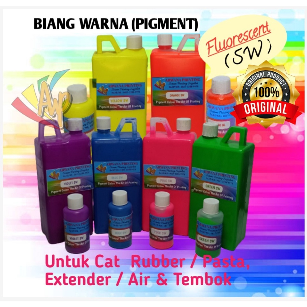 

Biang Warna Sablon Pigment Fluorescent SW 1kg ART D4E1