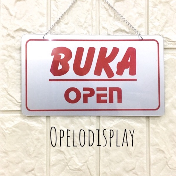 

SIGN BOARD OPEN CLOSE BUKA TUTUP PAPAN PENANDA ART D5I7