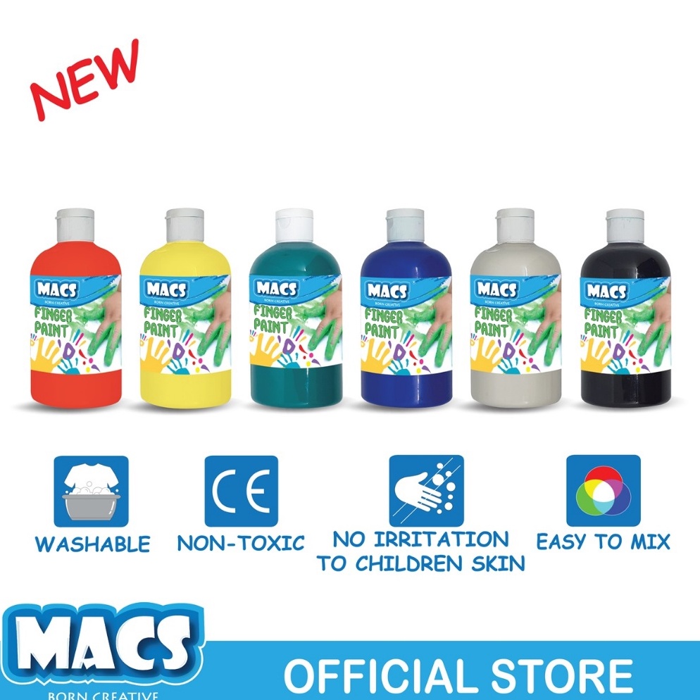 

MACS Finger Paint Finger Painting Cat lukis 5ml ART C1D2
