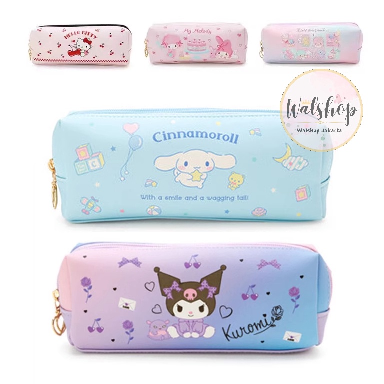 

Walshop Tempat Pensil 2 Resleting Premium Sanrio Melody Cinnamoroll Kuromi Twin Stars TP2 ART G6J2