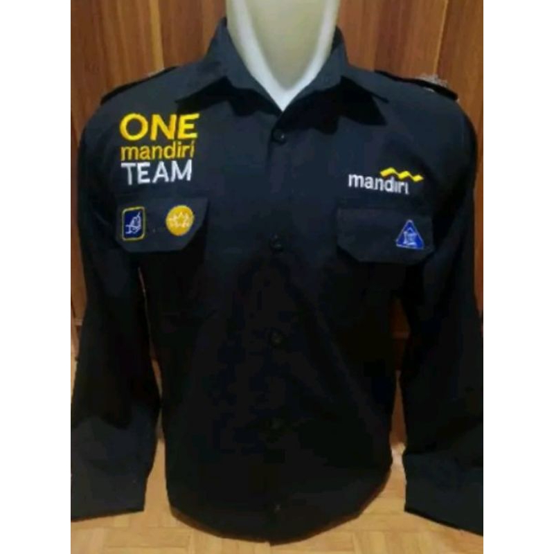 kemeja one mandiri team seragam mandiri