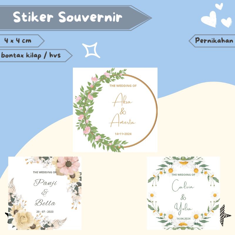 

(K) Cetak Stiker Souvenir Pernikahan / Stiker Ucapan Terima Kasih Pernikahan / Thank You Sticker Wedding [50 pcs]