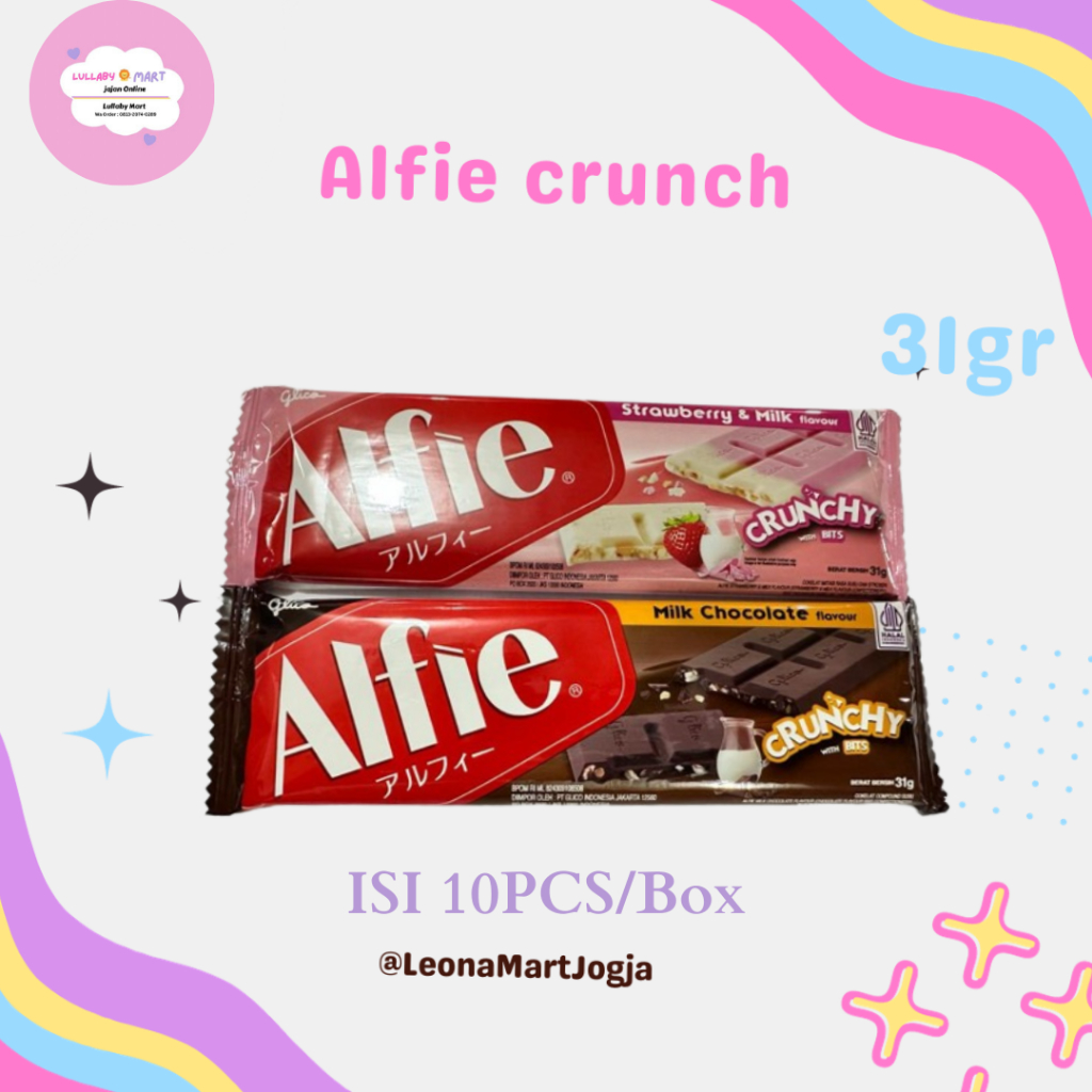 

Glico Alfie Coklat 31g x 10pcs all variant coklat strawberry