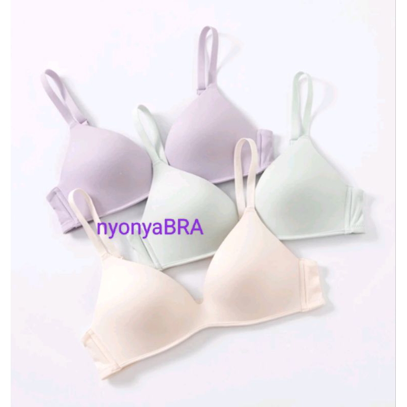 yu7 Young hearts bra tanpa kawat Bambu cup,C, 32,34,36,38, Y23-20191 Dwjl