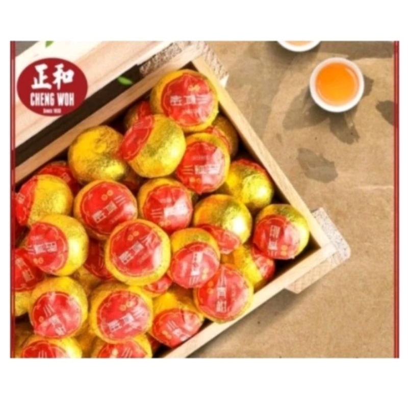 

mandarin puer tea gold chengwoh 1 pack isi 13