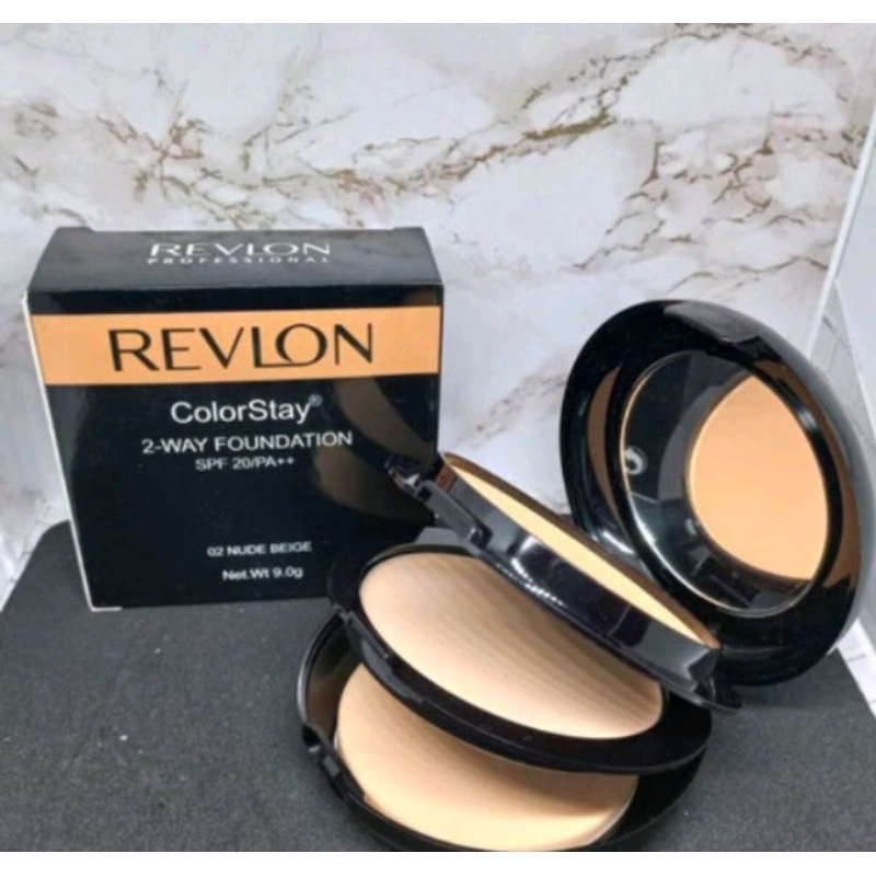 BEDAK PADAT REVLON + FOUNDATION