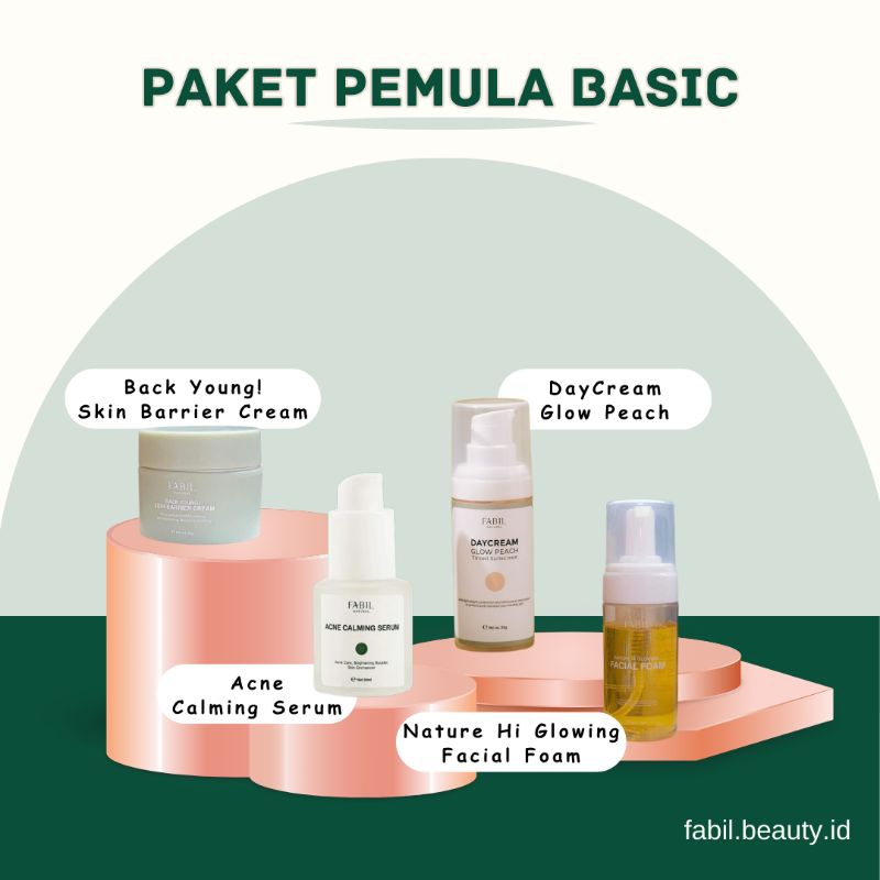 Paket Skincare Pemula Basic Anti Acne Fabil Natural
