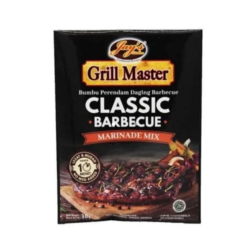 

Jay's Grill Master Classic Barbecue Marinade Mix / Bumbu Perendam Steak