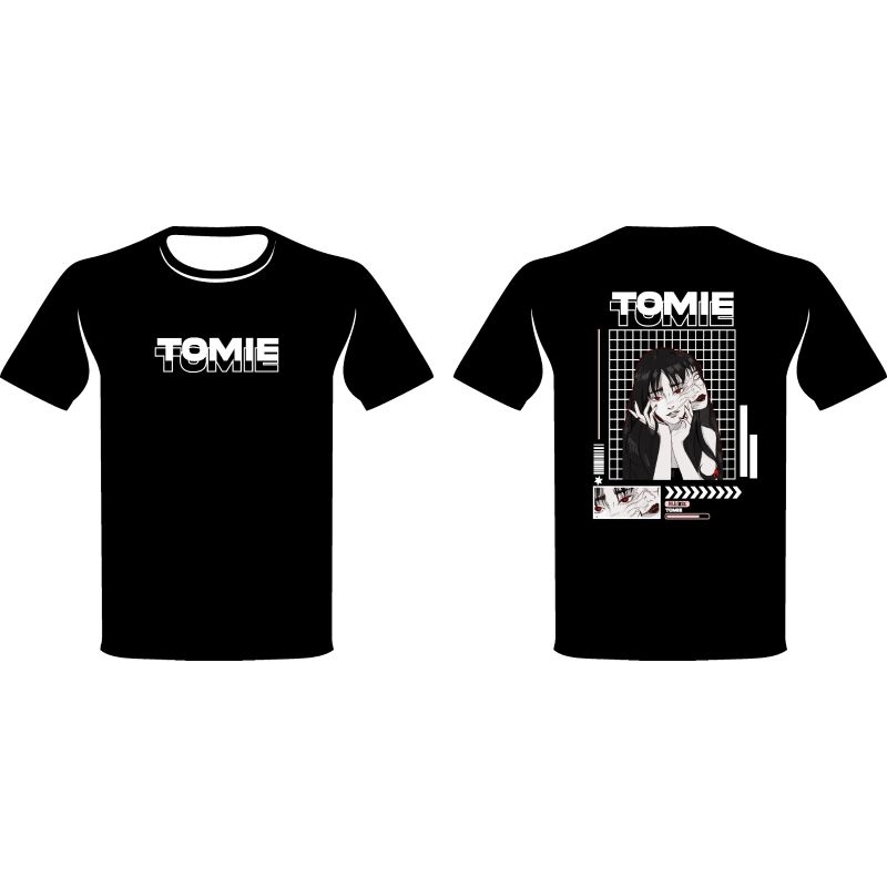 KAOS GAMBAR ANIME, KAOS SABLON DTF, KAOS MURAH SABLON ANIME, KAOS ANIME CEWEK,TOMIE