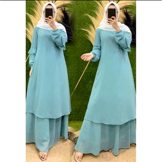 Set Dres Dress Malaysia Untuk Kajian Warna Marun Wardah Super Jumbo Terbaru 2024 LD 110 120 130 140 