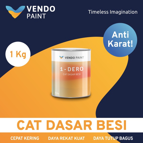 

Vendopaint Cat Dasar Besi Cat Meni Besi 1DERO 1 kg Ekonomis Murah ART F9T5