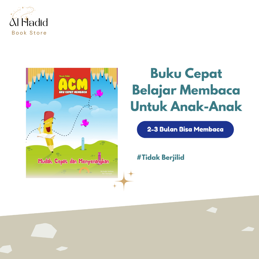 Buku ACM Belajar Membaca Anak TK PAUD SD Cara Cepat Tanpa Dieja Mudah Praktis