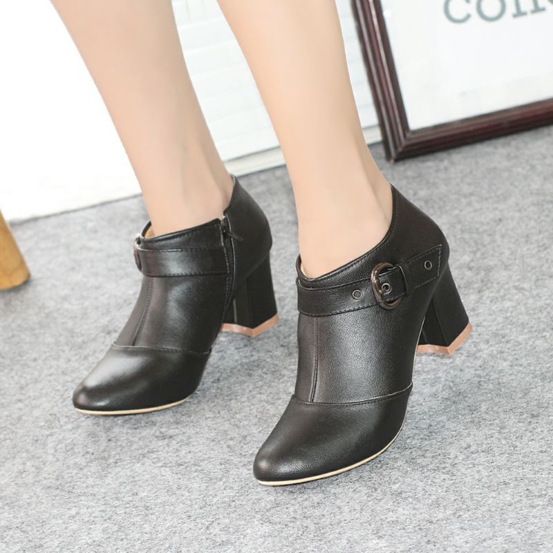 Sepatu Boots Heels Hak Tahu