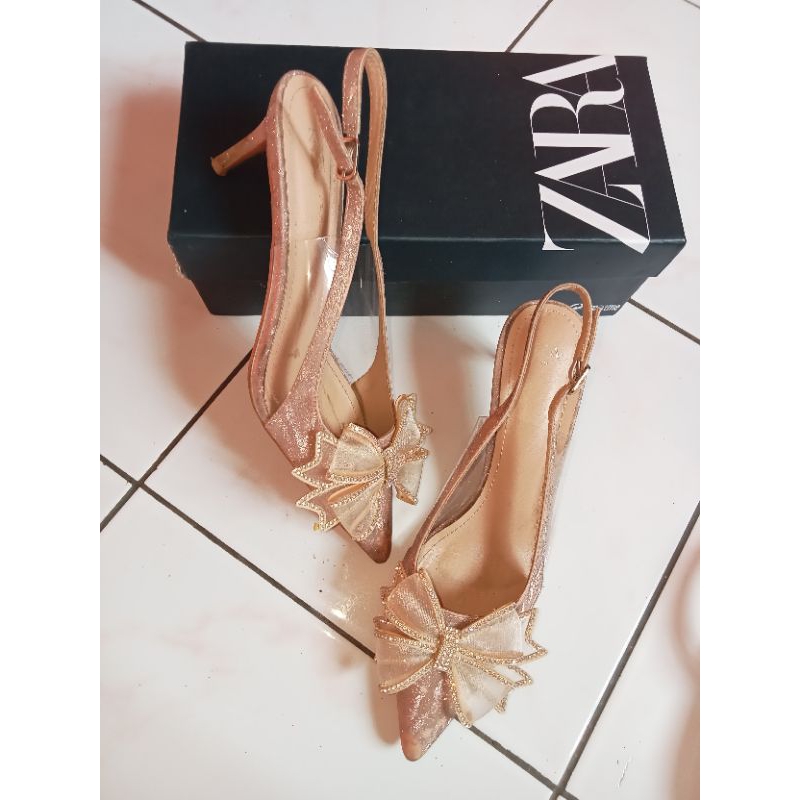 Pl high heels zara ribborn