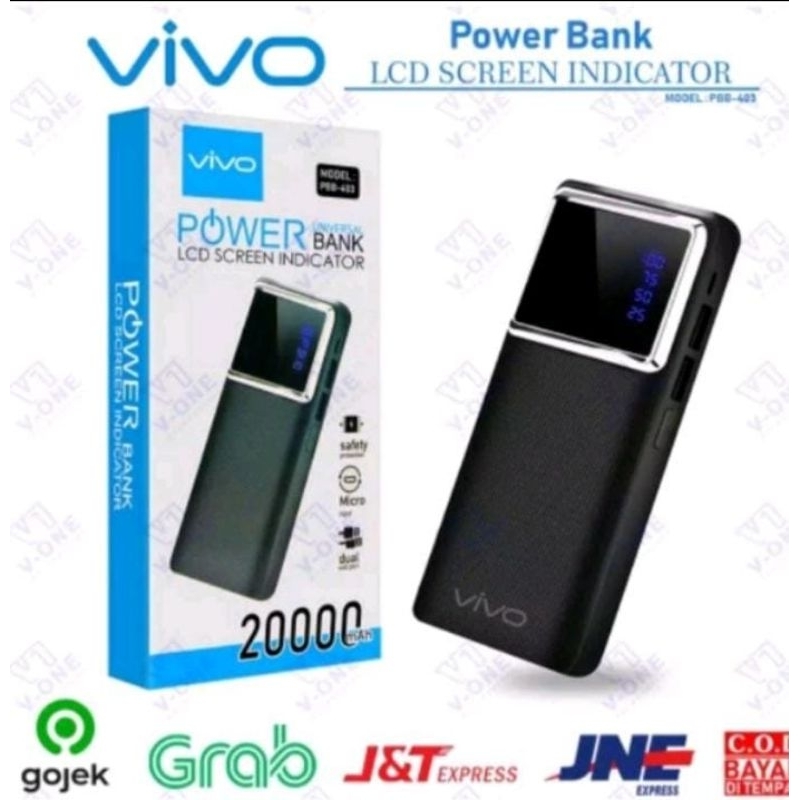 power bank Vivo kapasitas 20000mah