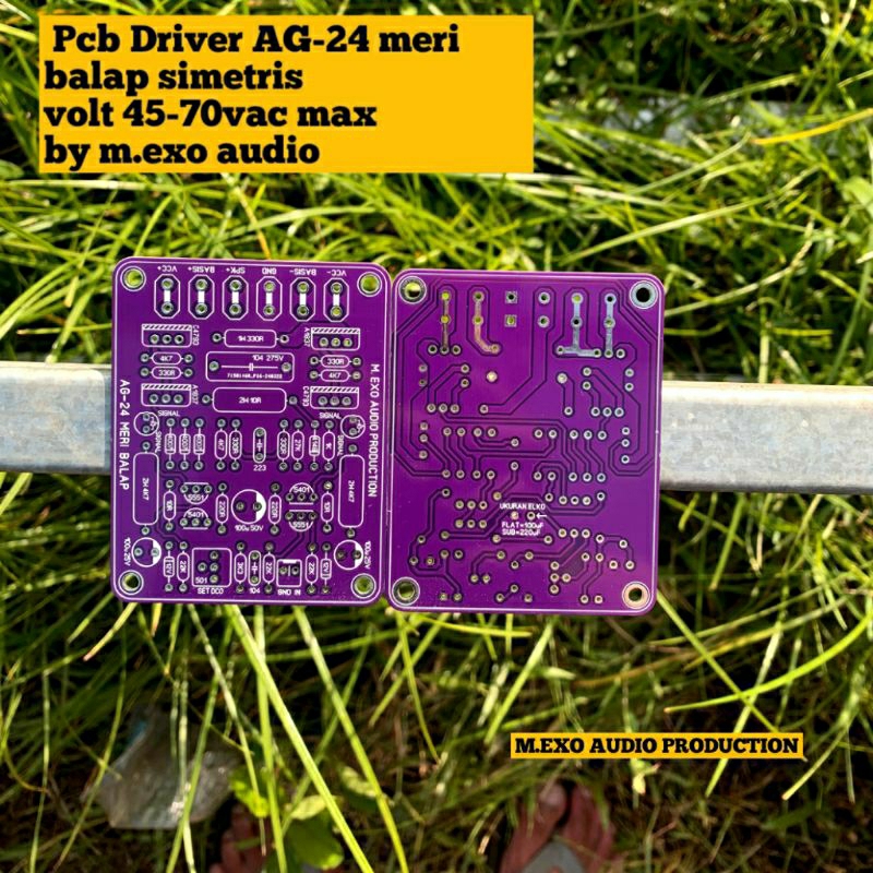 Pcb Driver Power AG-24 Meri Balap Simetris Joss Glerr  By M.Exo Audio