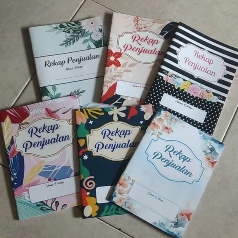 

Buku Rekap Penjualan A5 ( seukuran buku tulis ) isi 96 halaman dan 48 halaman