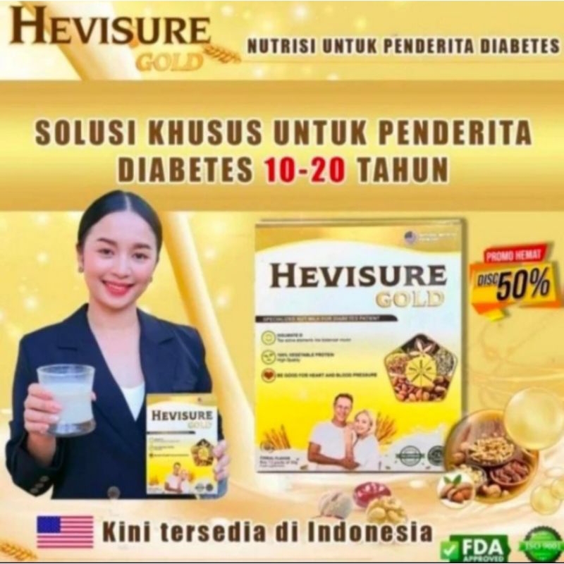 

Paket 3 Box Hevisure Gold Asli Original Susu Untuk Mengatasi Diabetes Kencing Manis Bpom