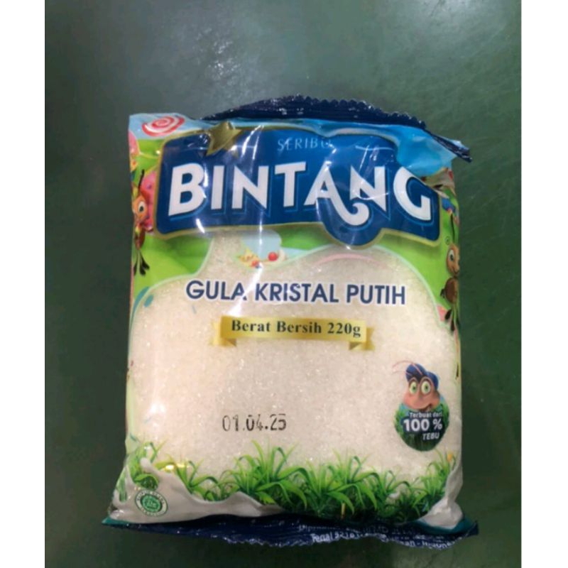 

Gula bintang 220grm isi 50pcs