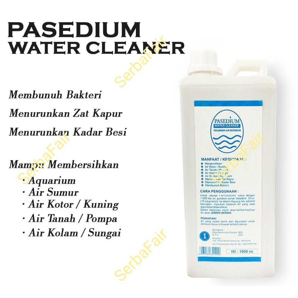 PASEDIUM WATER CLEANER 1000ML Penjernih air kuning / Penjernih Air Kamar Mandi / Penjernih Bak Mandi