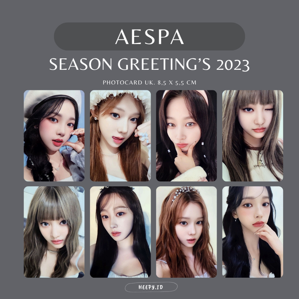 REPLIKA PHOTOCARD AESPA SEASON GREETINGS 2023 - Unofficial Photocard Aespa Season Greetings 2023 Kar