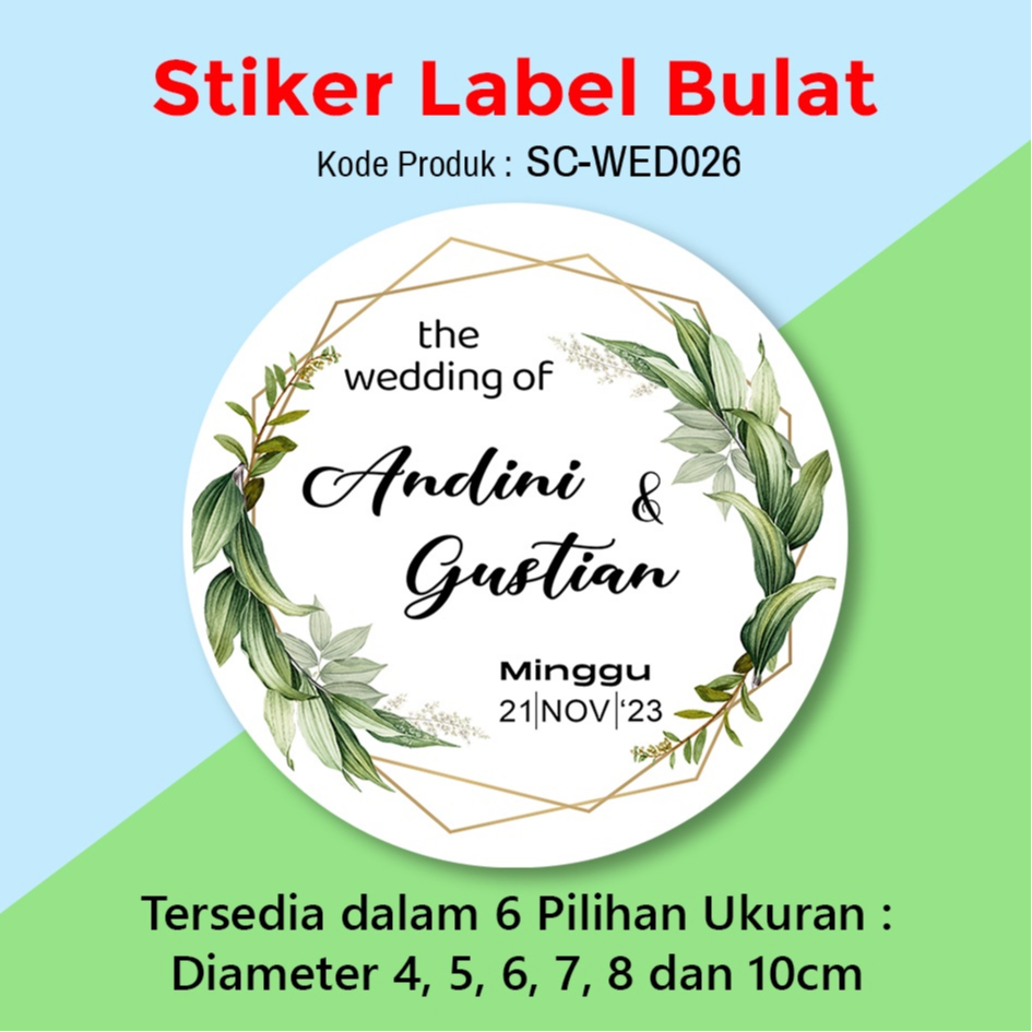 

STIKER PERNIKAHAN WEDDING STICKER LABEL BINGKISAN SOUVENIR TUMPENG MINI RICE BOX KARDUS NASI WEDDING TUNANGAN PERTUNANGAN