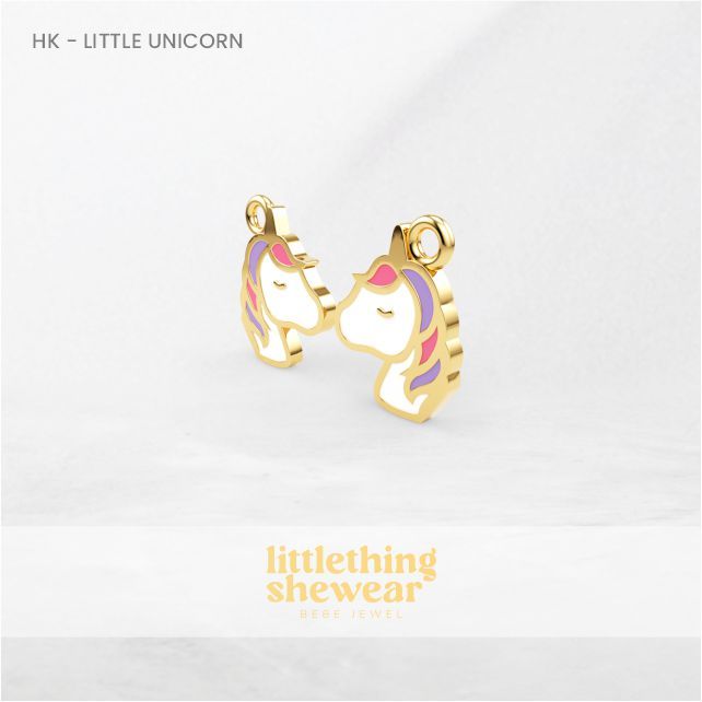 Pedant Loop Hoop Unicorn Littlethingshewear 0,4 Gram