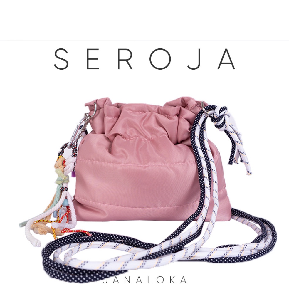 ART V73V JANALOKA Seroja perusik bag  Puffy Bag  Tas Selempang Tas Wanita Terbaru