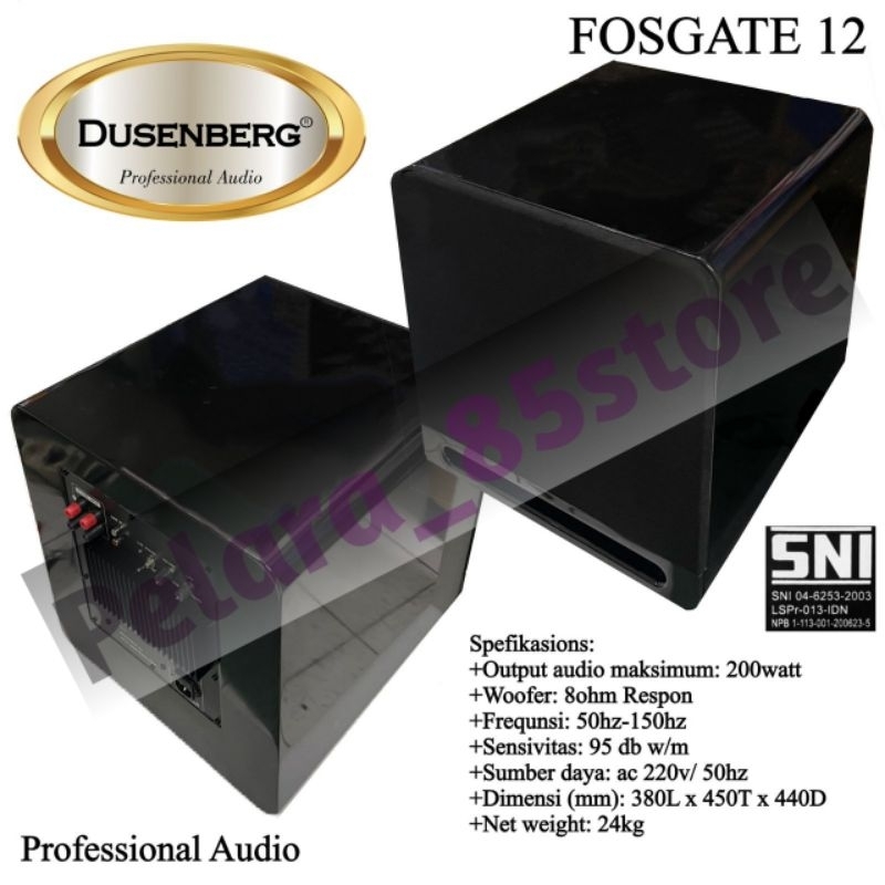 Subwoofer Aktif 12 inch Subwoofer DUSENBERG FOSGATE 12 ORIGINAL