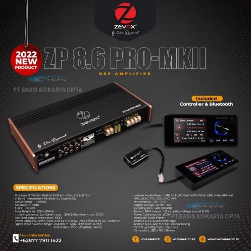 PROCESSOR/DSP ZEVOX 8.6 PRO MK2