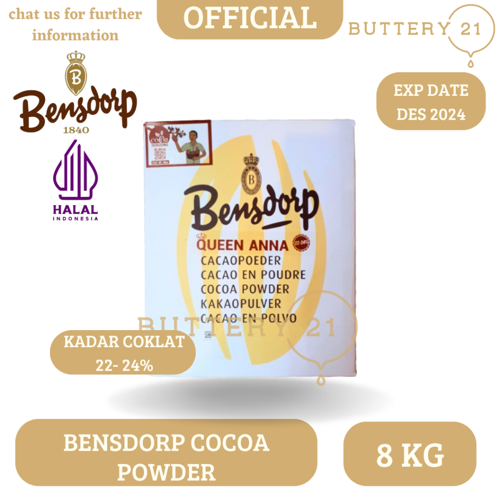 

BENSDORP COCOA POWDER 8 KG/BENSDROP POWDER 8 KG/COCOA/KAKAO/CACAO/KAAKAAO