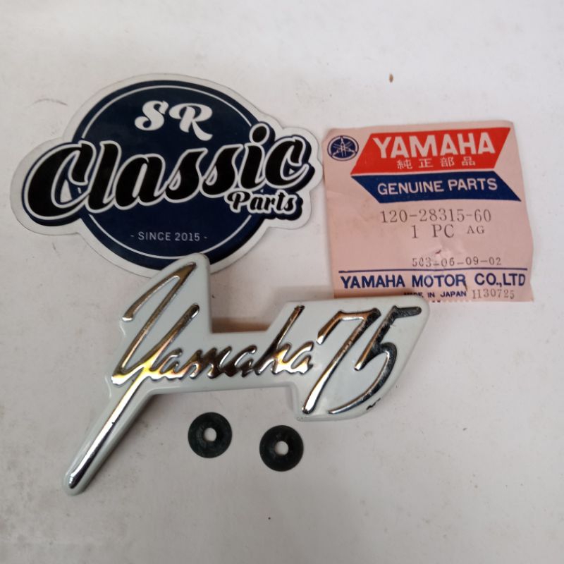 emblem logo legshield sayap yamaha v70 v75 u7 nos original
