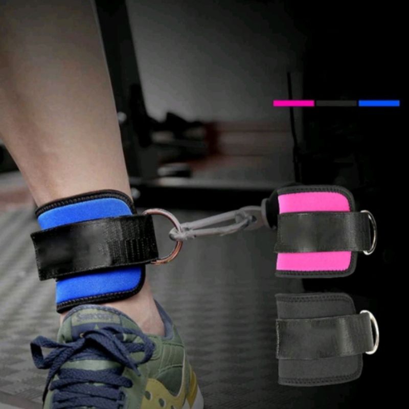 Angkle Hook Kaki Fitness Adjustable D ring Angkle strap Olahraga kaki