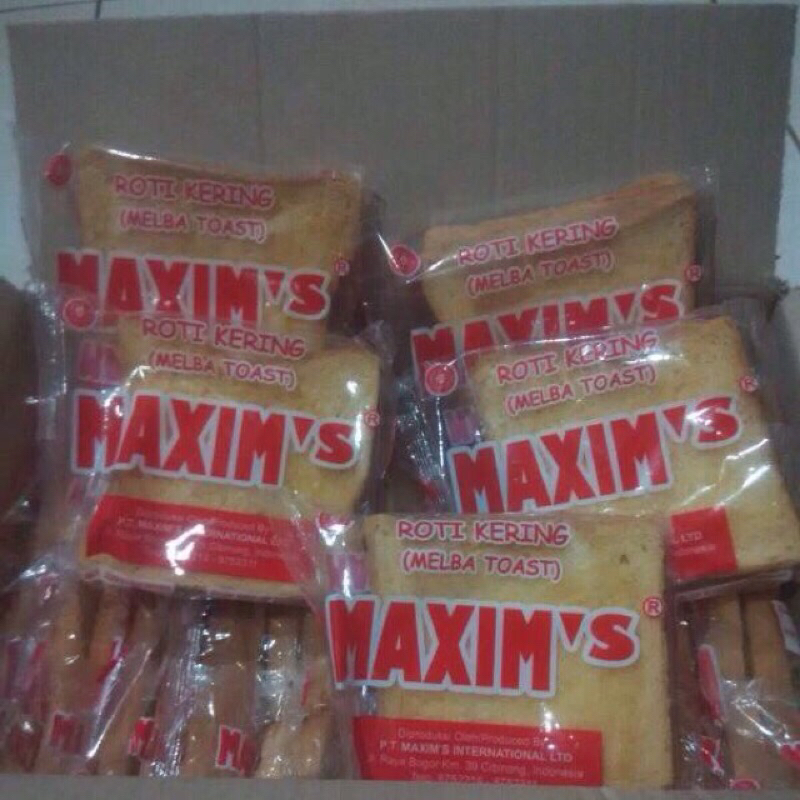 

Roti Kering Maxim Melba Toast Maxim's 1 Dus Maxims Kue Legend