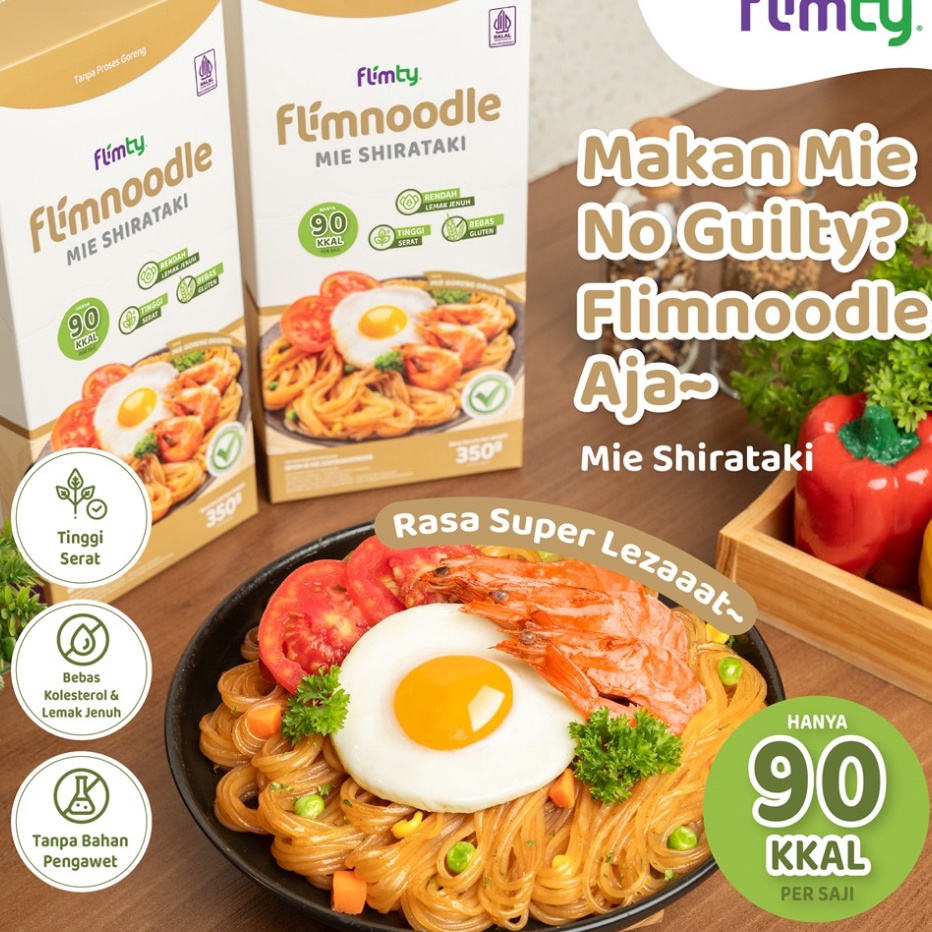 

Stok terbaru Flimnoodle Mie Shirataki Tanpa Proses Goreng 1 Box isi 5 pcs