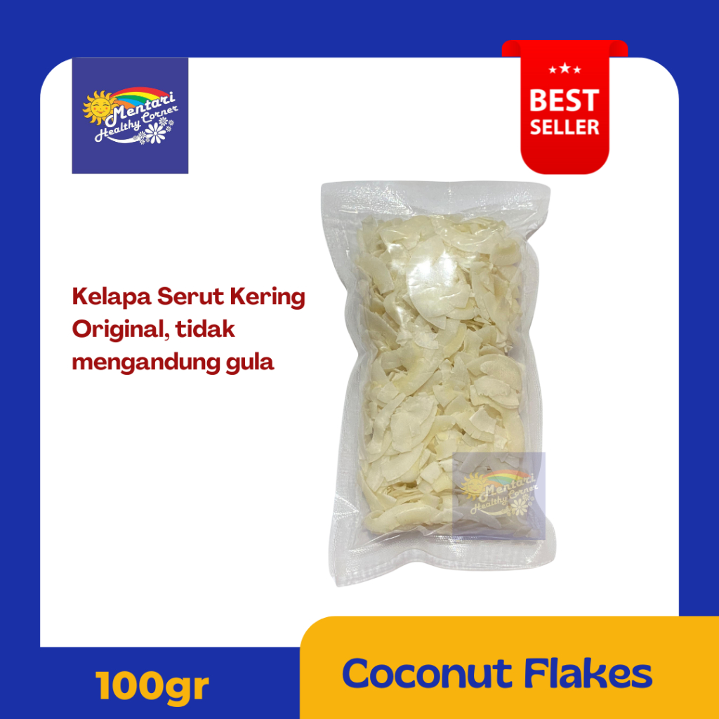 

Coconut Flakes 100gr / Kelapa Serut Kering 100gram