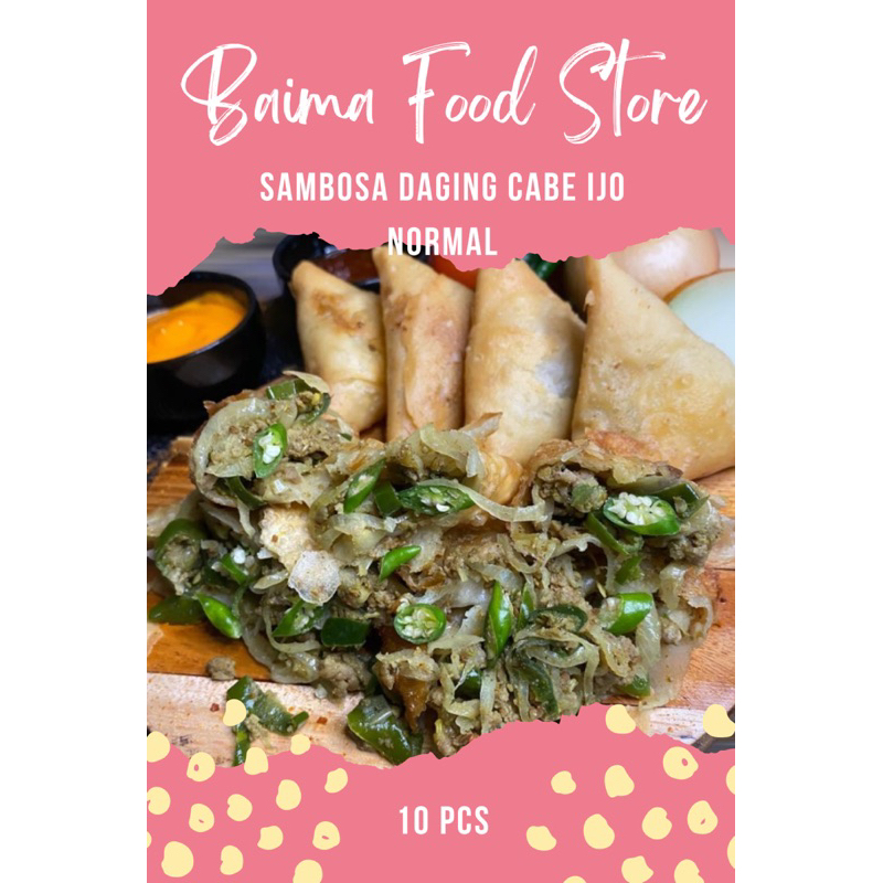 

Sambosa Daging Cabe Ijo Isi 10 Ukuran Normal