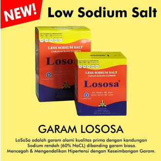 

Lososa 250 gram - Garam Rendah natrium - Rendah Sodium - Garam Sehat Untuk Masak - Low Sodium Salt