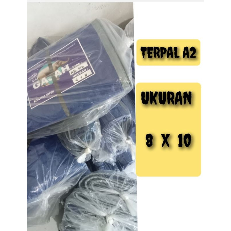 terpal plastik A2 ukuran 8x10, ukuran besar