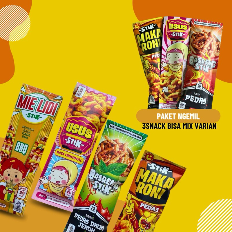 

PAKET NGEMIL(3 SNACK BISA MIX VARIAN)