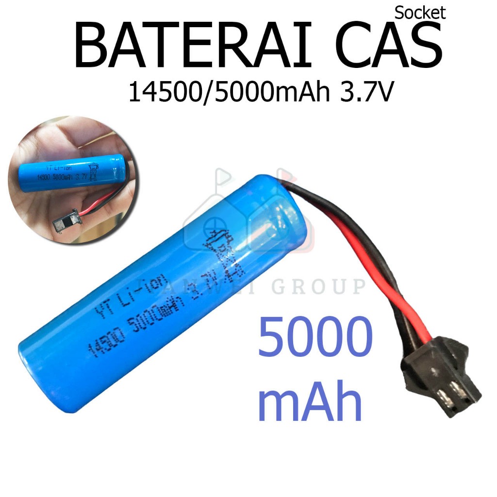 UPGRADED 5000MAH  ( 100% BARU, ANTI BOCOR ) JW Sparepart Baterai Cas Lithium Li-ion 3.7V / 3,7V Tipe