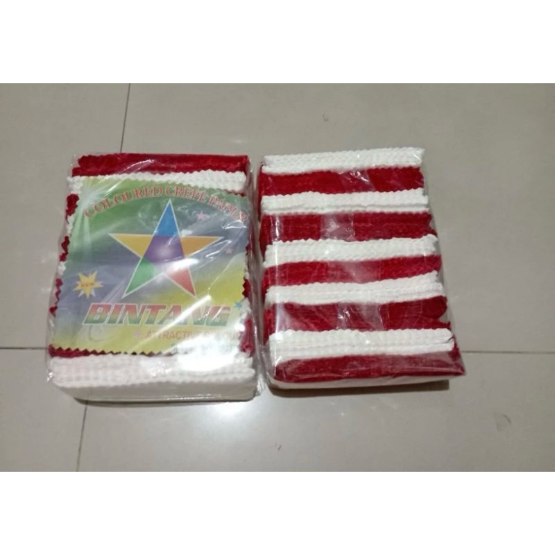 

KERTAS KREP POTONGAN PER PAK 10 pcs