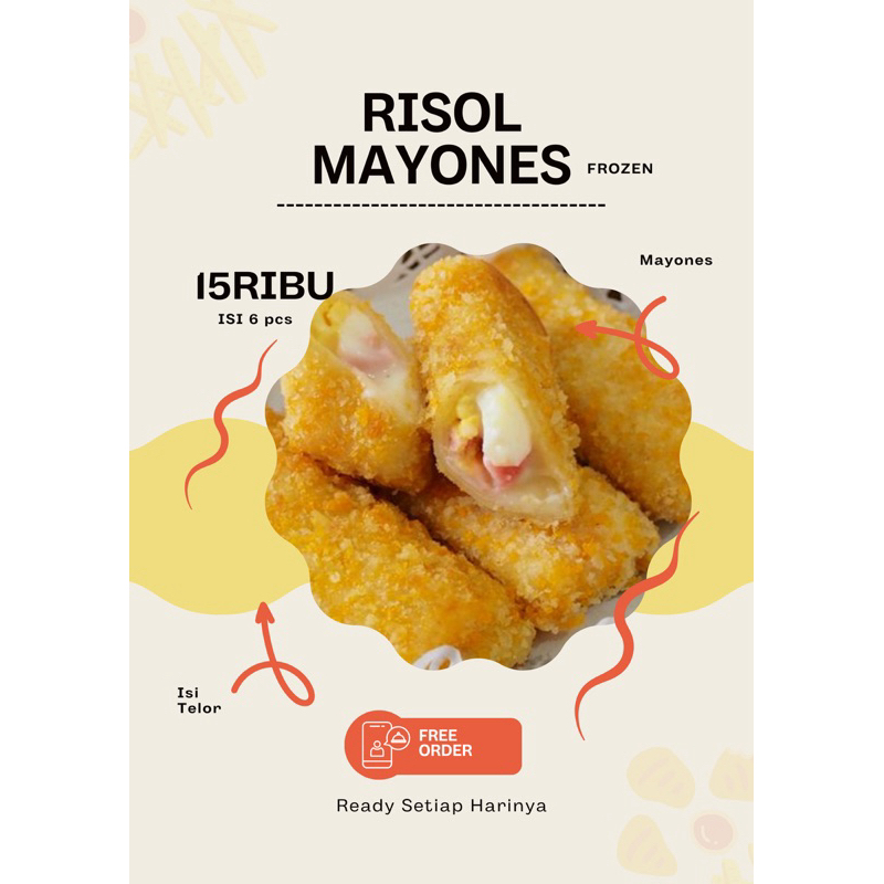 

Risol Mayo Telor isi 6