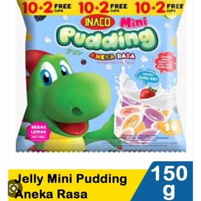 

INACO MINI PUDDING 150 GR ( 10 + 2 cups ) Exp Mei 2025