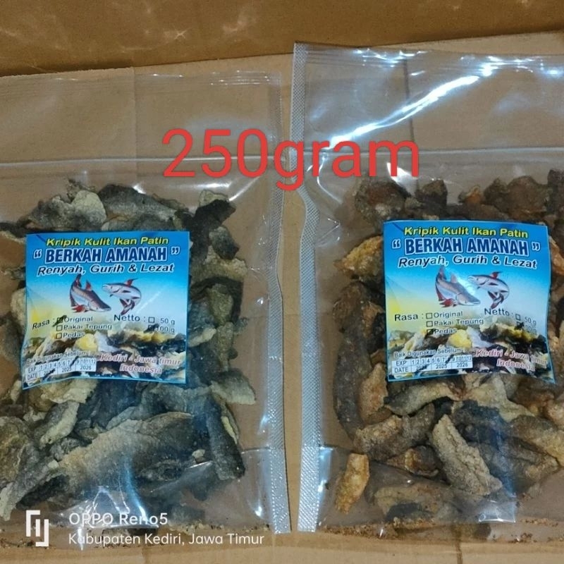 

Kripik Kulit Ikan Patin 250gr