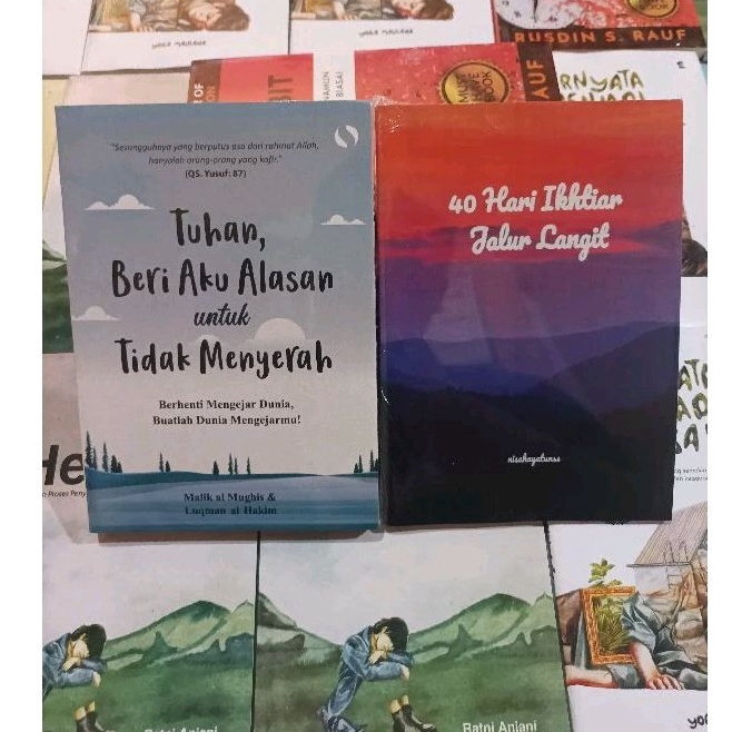 paket 2 buku 4 hari ikhtiar jalur langit  tuhan beri aku alasan untuk tidak menyerah ART A9F3