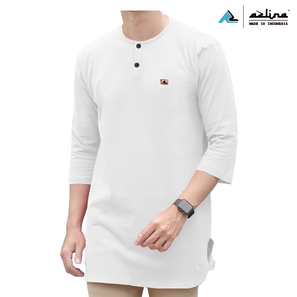 Kurta Kaos Pria Dewasa Baju Atasan Kaos Kurta Pakistan Baju Muslim Kurta pria