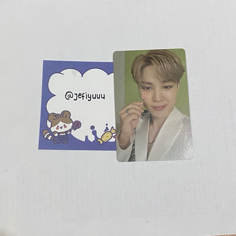 pc photocard jimin park jimin bts festa d-day calender 2021 rm jin jhope suga v taehyung jungkook