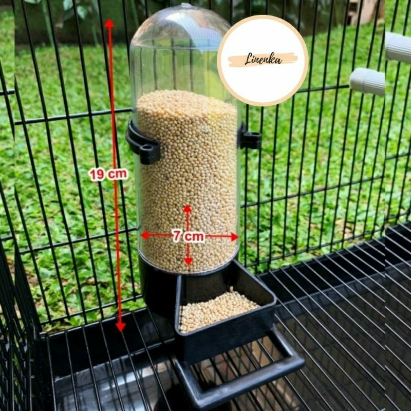 CEPUK WADAH PAKAN MINUM BURUNG DISPENSER TABUNG JUMBO TEMPAT MAKAN MINUM BURUNG